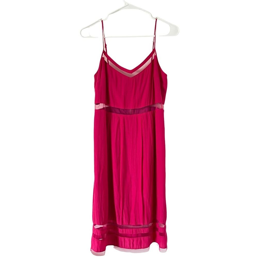 Elizabeth and James Spaghetti Strap Slip Dress Magenta Pink Size XS